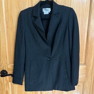 WORTH Single Button Gray Wool Jacket